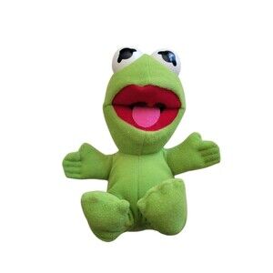 Vintage 1987 Baby Kermit the Frog Plush Muppet Babies Jim Henson 6.5”